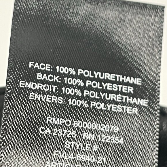 Wilfred Aritzia Melina Black Faux Leather Straight Leg Pants Sz 2 - Picture 7 of 7